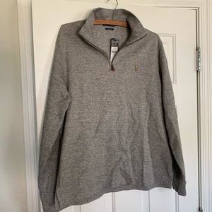 NWT men’s Polo zip neck pullover